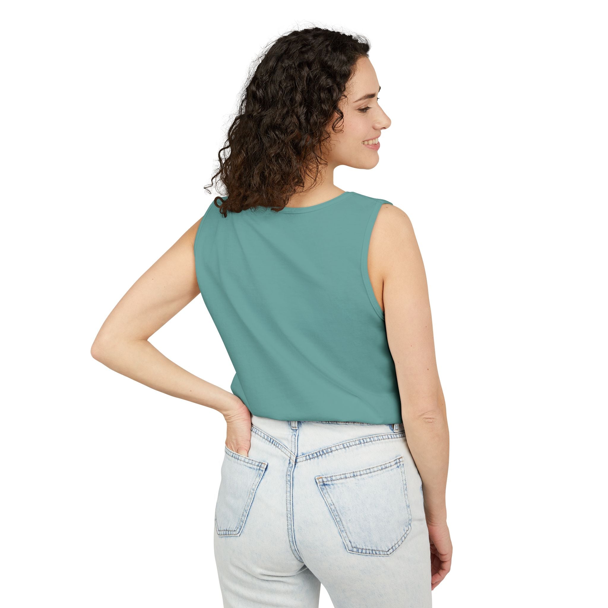 Winch Goblin Graphic Tank Top — Retro Cartoon Mechanic Design