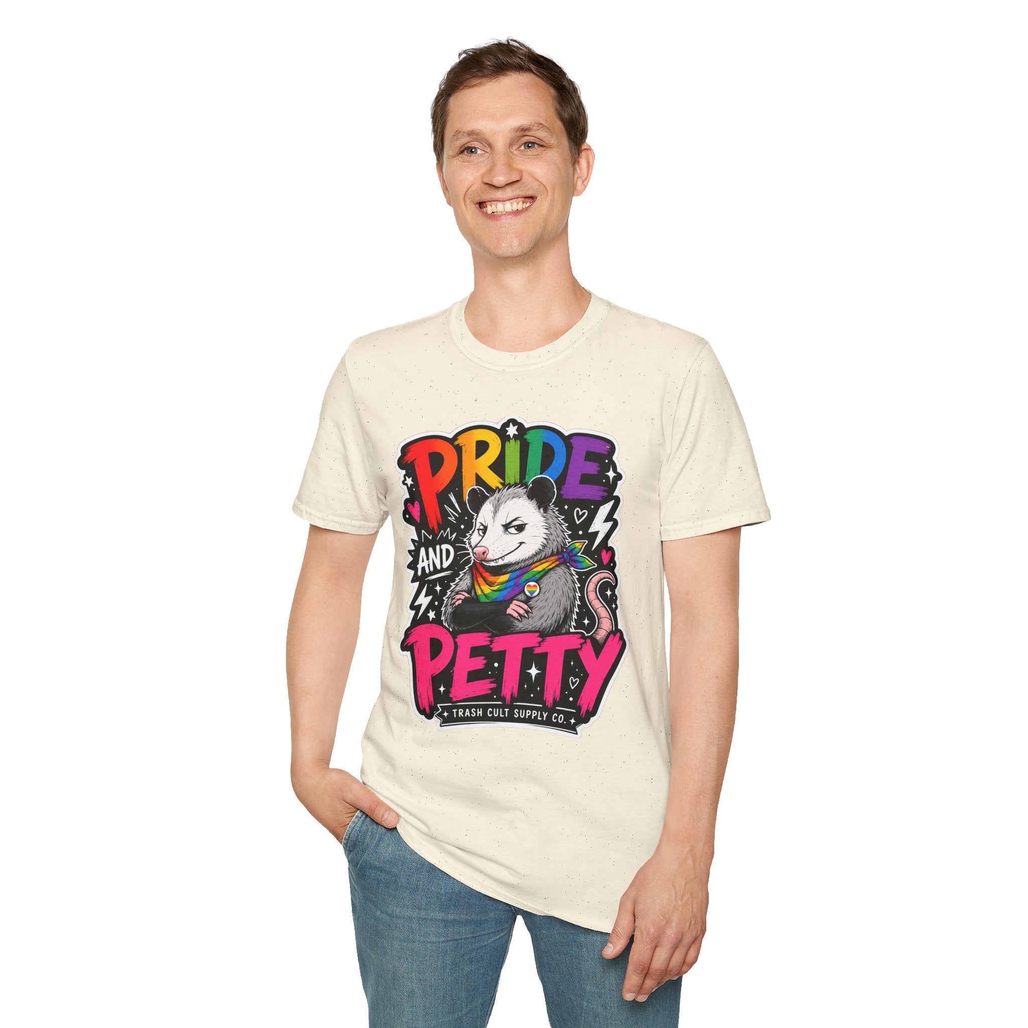 Pride and Petty T-Shirt — Rainbow Possum LGBTQ+ Graphic Tee