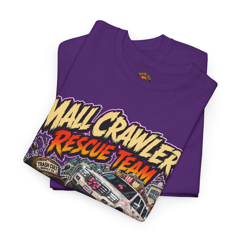 Mall Crawler Rescue Team T‑Shirt — Vintage Raccoon Rescue Graphic Tee (“No Curb Left Behind”)