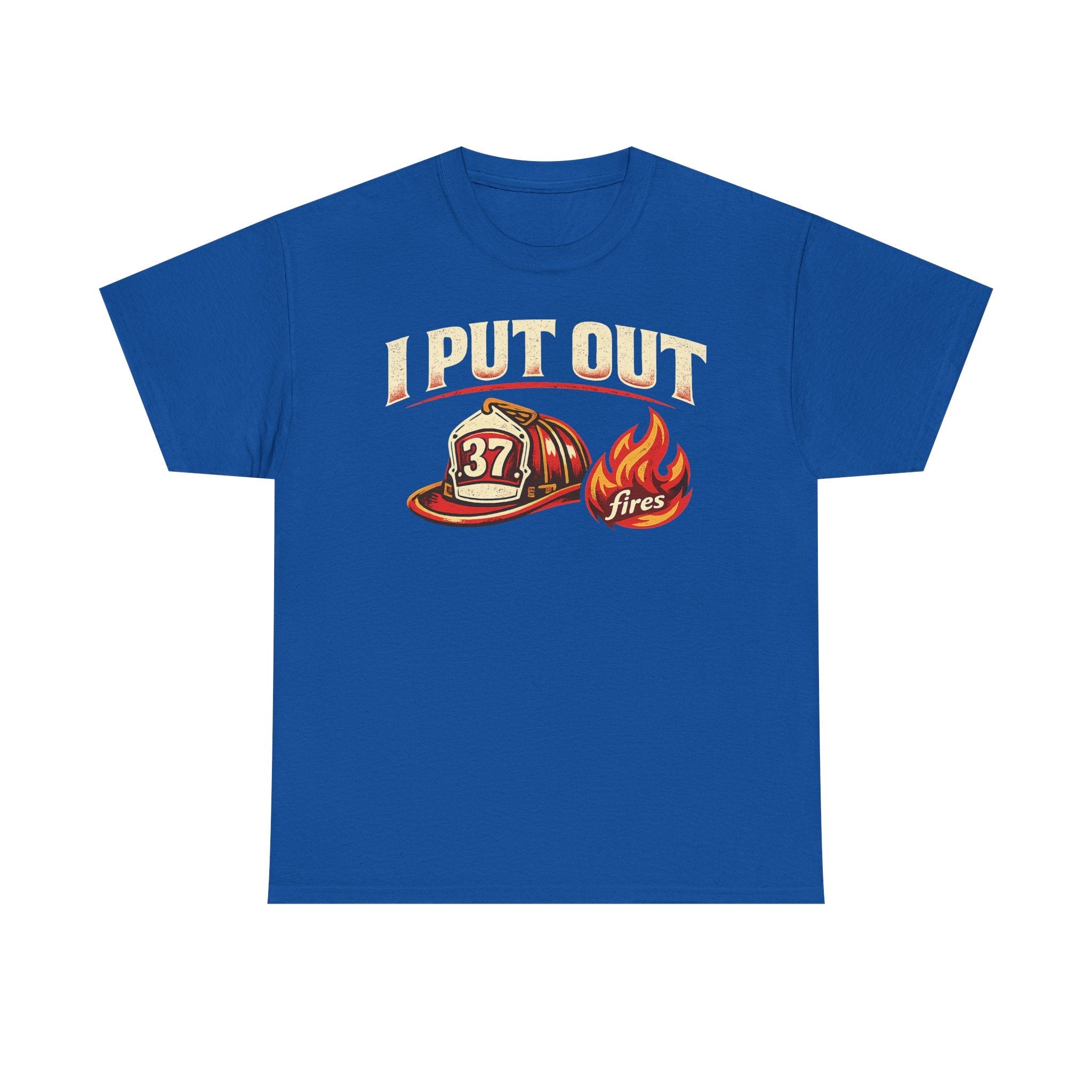 Firefighter Tee — "I Put Out Fires" Helmet Graphic