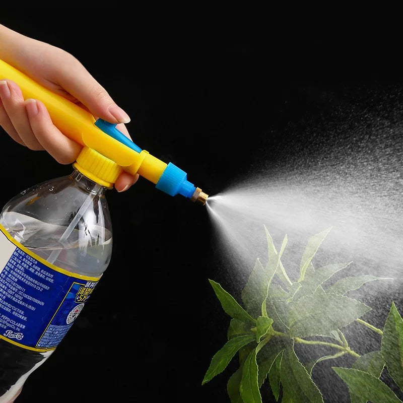 High Pressure Air Pump Manual Sprayer Adjustable Drink Bottle Spray Head Nozzle Garden Watering Tool Sprayer Agriculture Tools